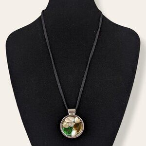 (2/$20) Pearl, Shell, & Glass Pendant Necklace